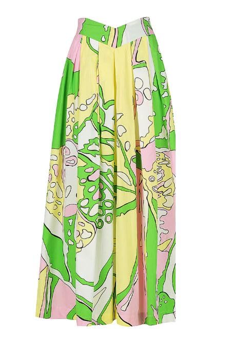 Women Western Two Piece Top and Long Skirt Abstract Print Maxi Co ord Dress Relaxed Vacation Outfit Travel And Beach Wear Stylish Latest Dress