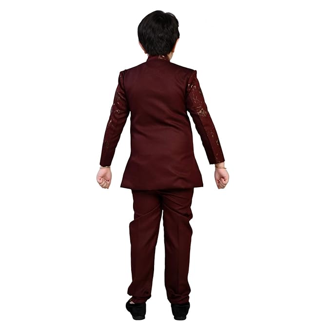 ZOLARIO Sherwani for Kids Boys, Ideal for Birthday, Marriage, Diwali and Other Functions. _ 8-9 years