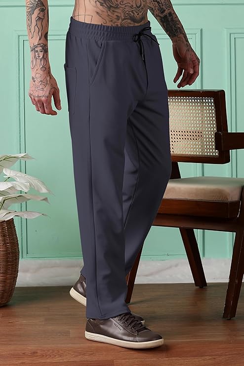 Urban Buccachi Men's Polycotton Straight Fit Track Pants | Mid-Rise with Flexi Waistband | Comfortable Active & Lounge Wear _ Size L