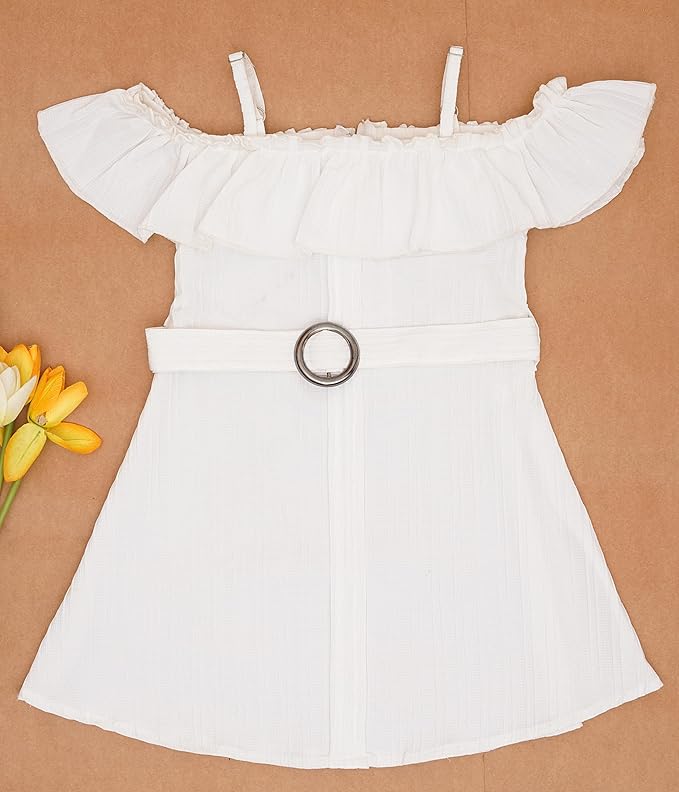 nishideek Fashion Girls Tie-Dye Dress with Bow Summer Casual Dress, Soft Fabric, Sizes for Toddlers & Kids