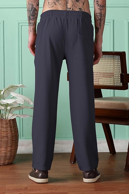Urban Buccachi Men's Polycotton Straight Fit Track Pants | Mid-Rise with Flexi Waistband | Comfortable Active & Lounge Wear _ Size L