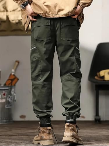 Lymio Men Cargo || Men Cargo Pants || Men Cargo Pants Cotton || Cargos for Men (Cargo-91-M) Green