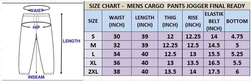 Lymio Men Mid Rise Cargo Pants Cotton Green XL