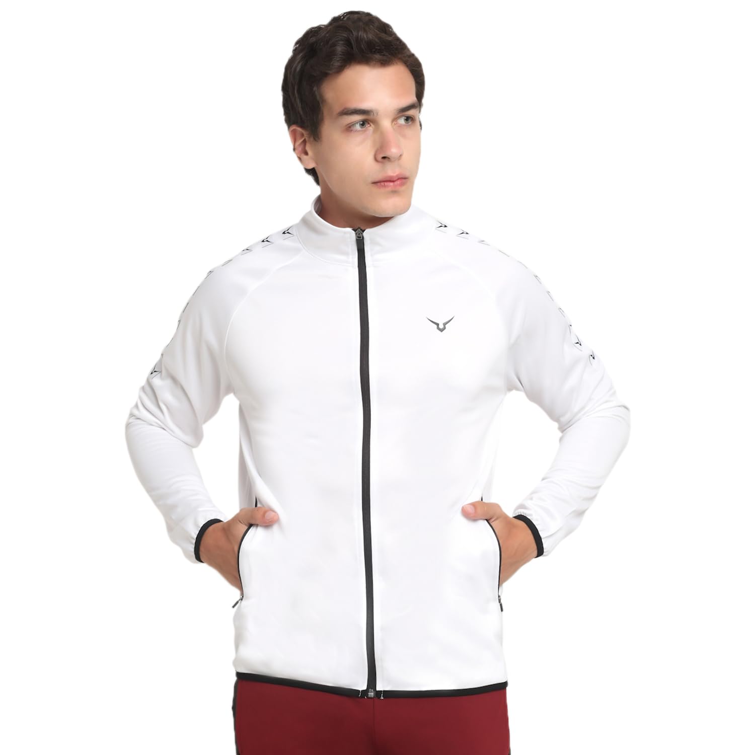 Invincible Men's Poly Classic Jacket White XX-Large