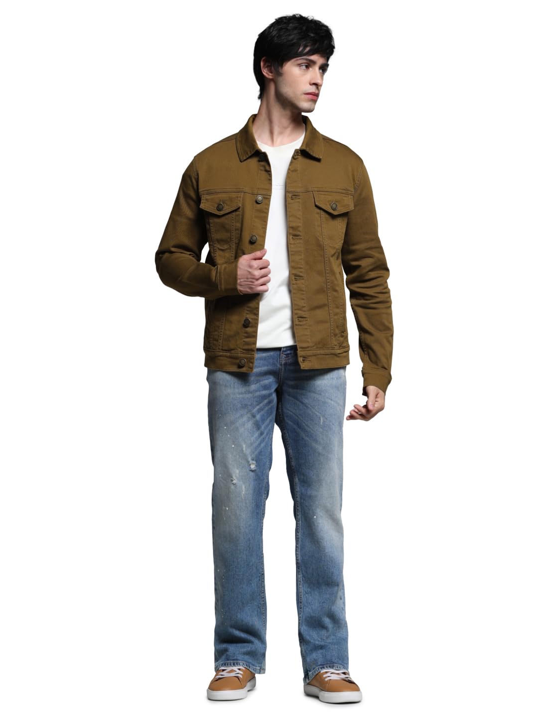 JACK & JONES Men Regular Fit Brown Jacket
