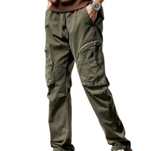 Lymio Men Cargo || Men Cargo Pants || Men Cargo Pants Cotton || Cargos for Men (Cargo-83-M) Green