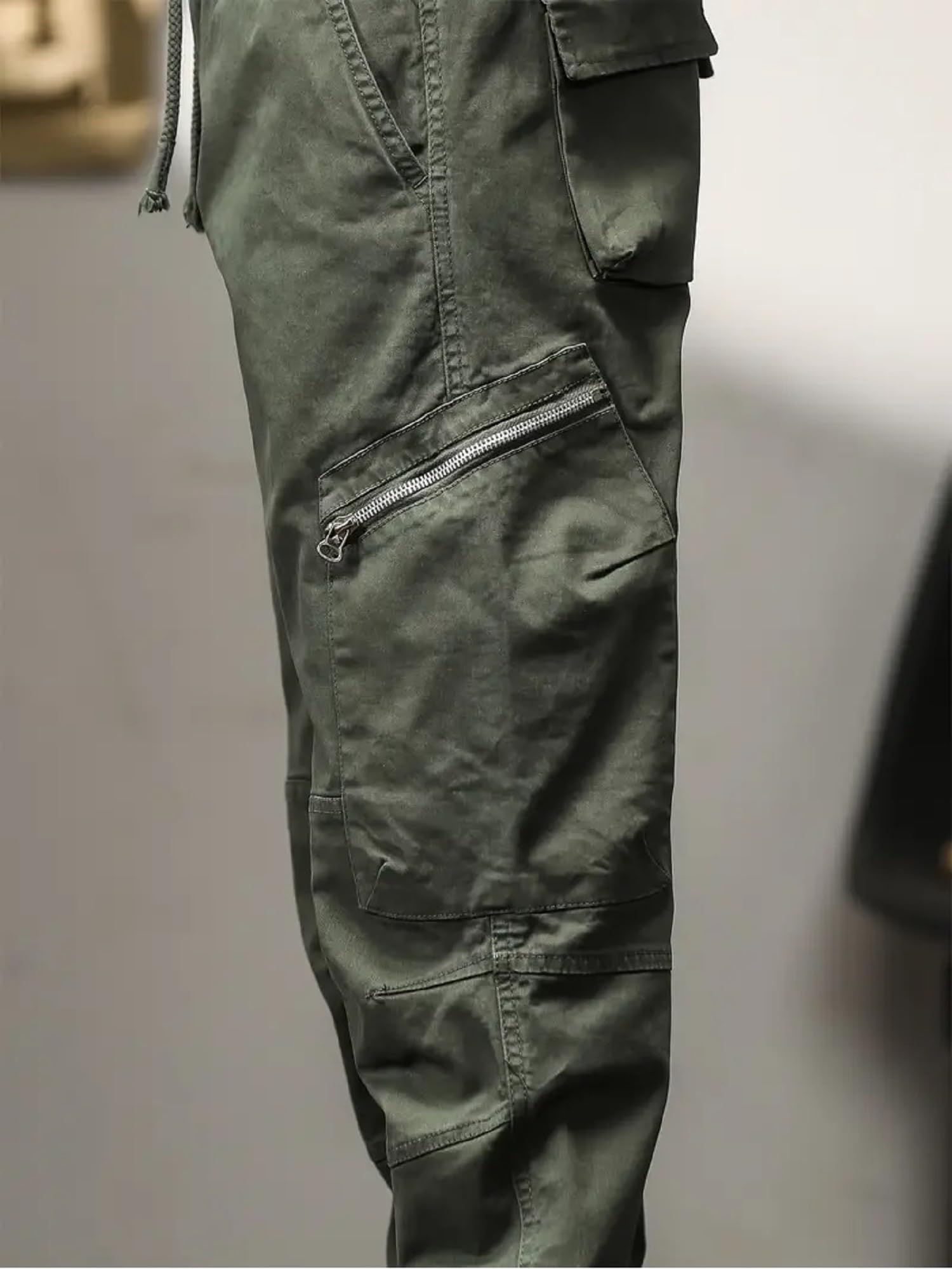 Lymio Men Cargo || Men Cargo Pants || Men Cargo Pants Cotton || Cargos for Men (Cargo-91-M) Green