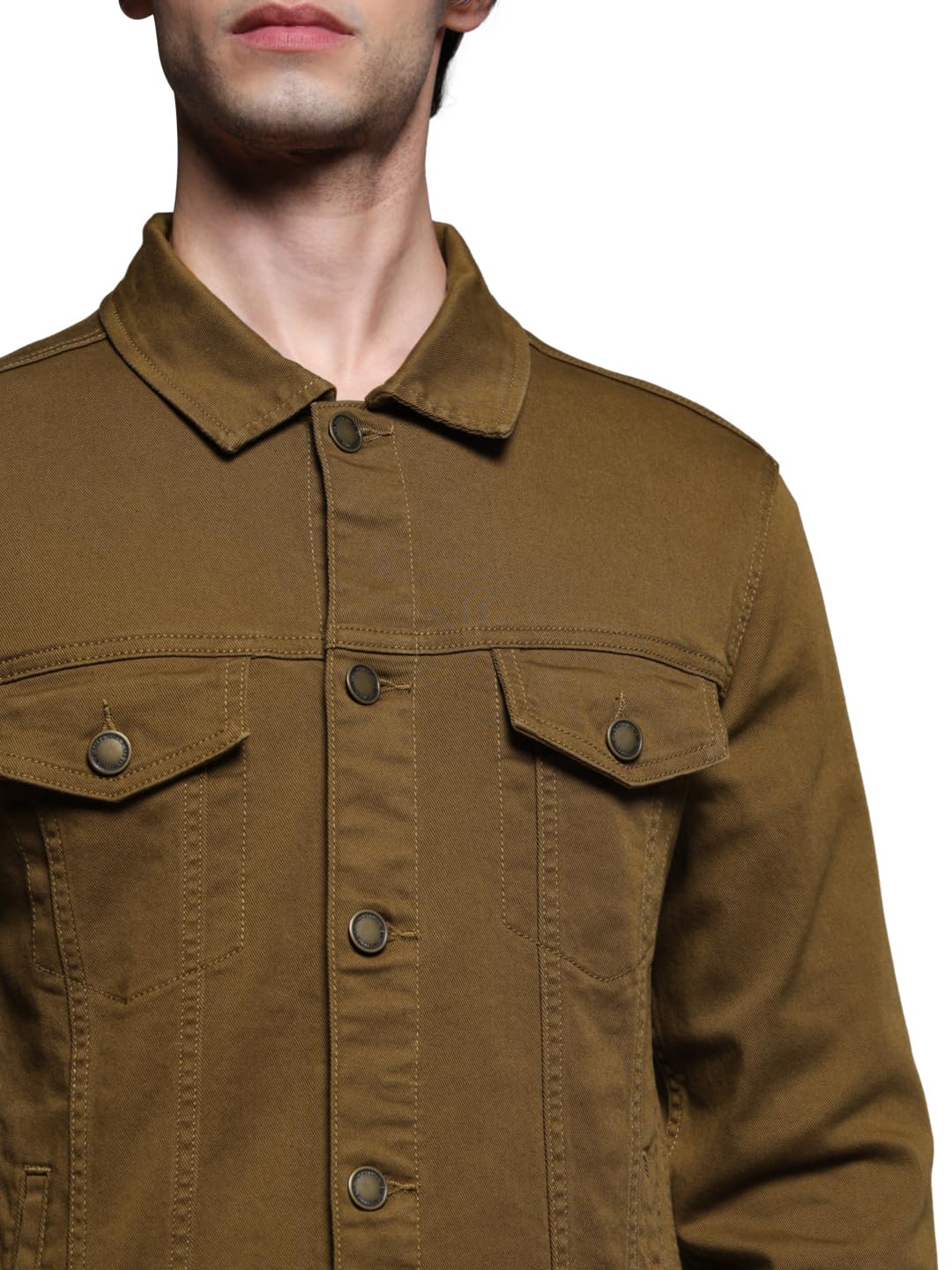 JACK & JONES Men Regular Fit Brown Jacket