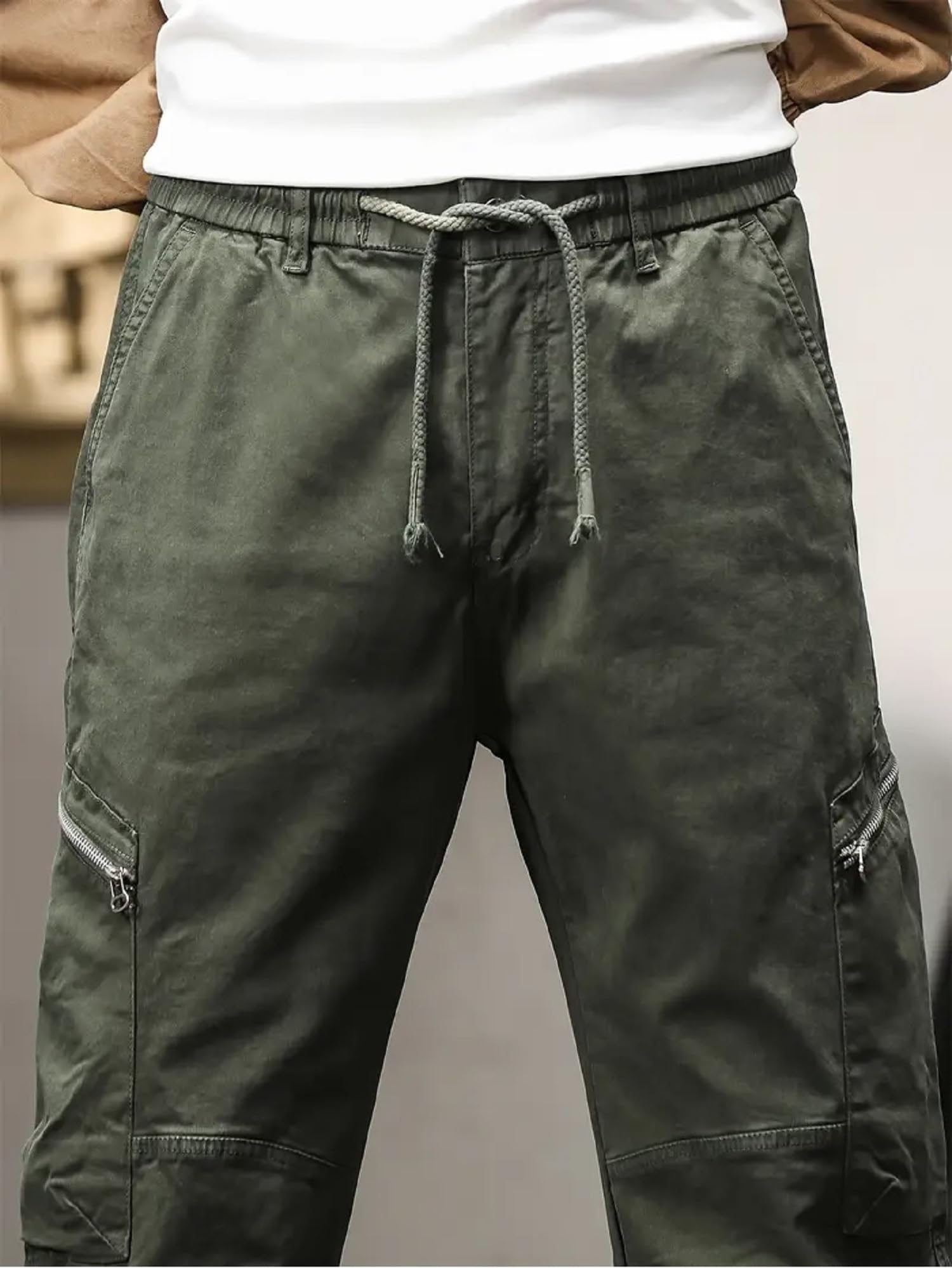 Lymio Men Cargo || Men Cargo Pants || Men Cargo Pants Cotton || Cargos for Men (Cargo-91-M) Green