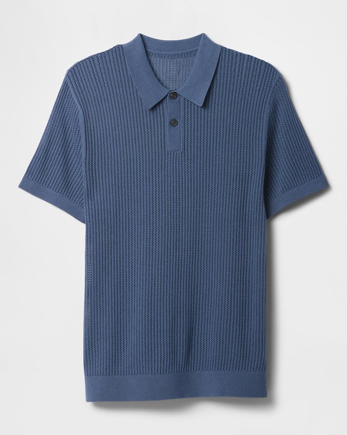 GAP Men's Solid Regular Fit T-Shirt (442711797_Indigo