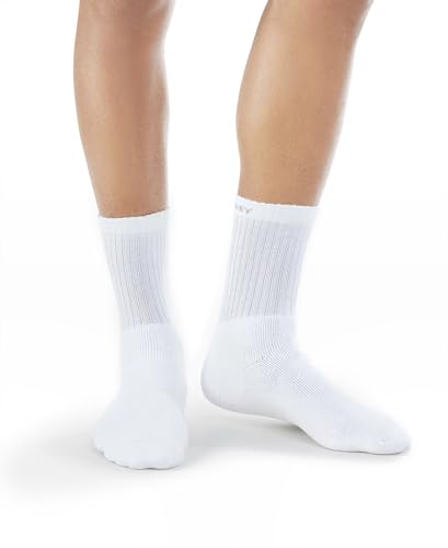 Jockey Men's Calf Length Cotton Socks 7030_White_Free Size