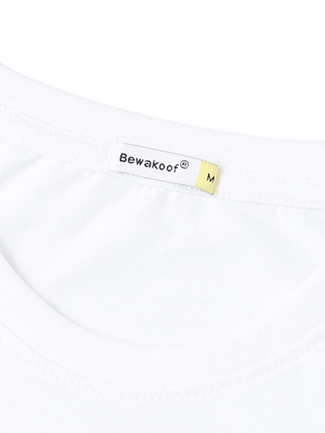 Bewakoof Women's Graphic Printed 100% Cotton T-Shirt - Boyfriend Fit, Round Neck, Half Sleeve