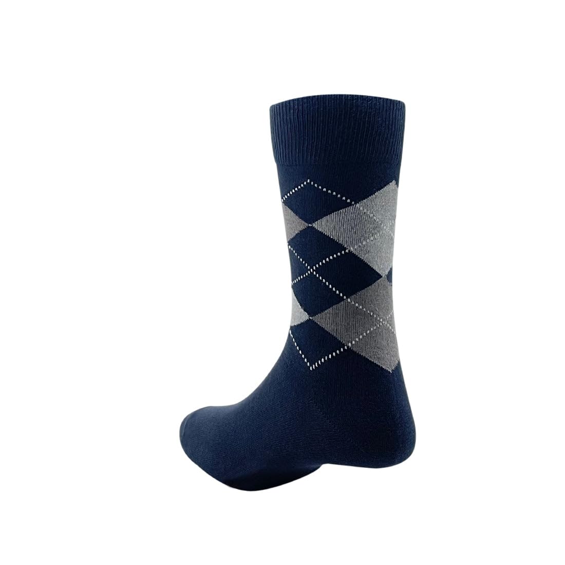 Peter England Men's Calf Length Cotton Socks (Pack of 3) Black, Dark Grey, Navy