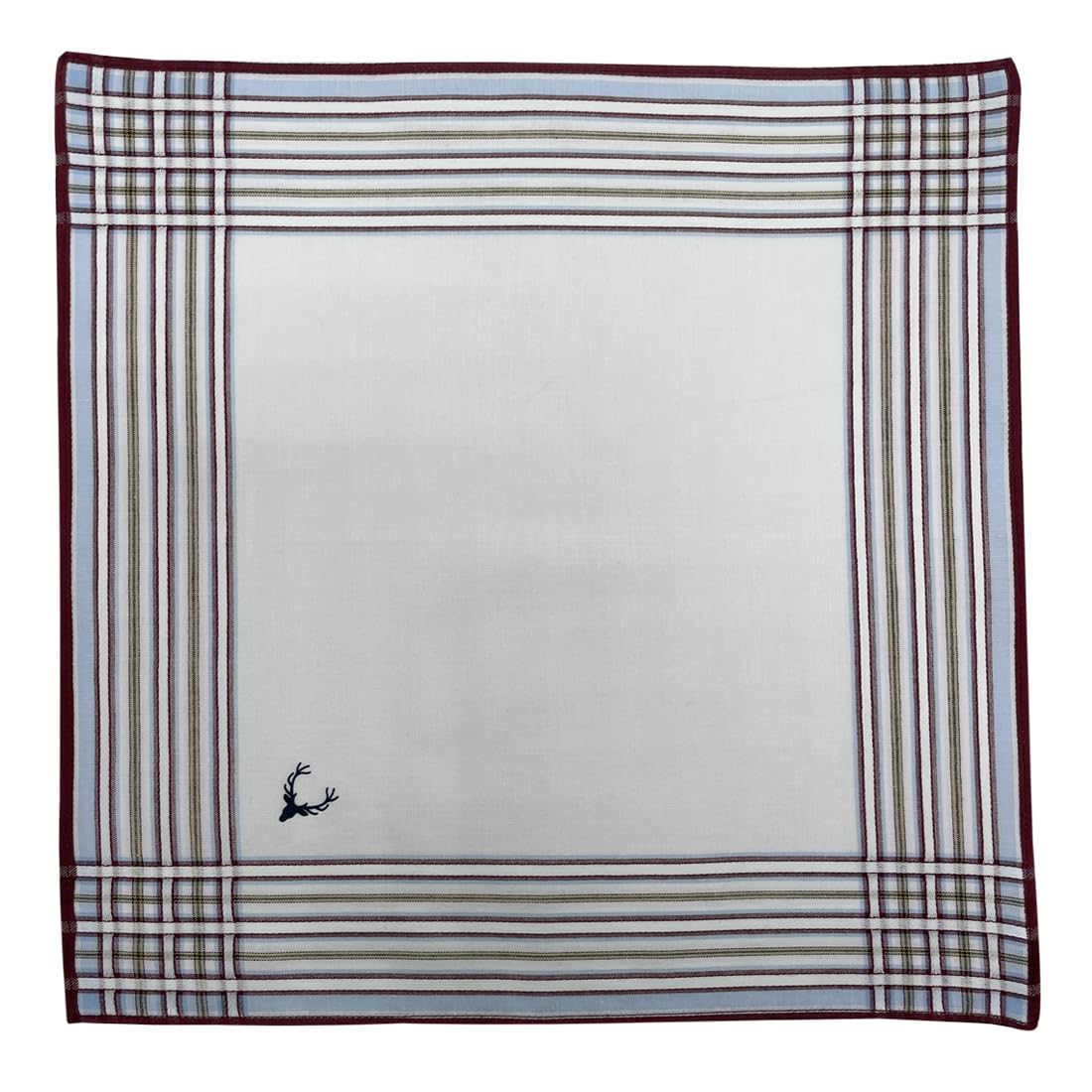 Allen Solly Women's Cotton Pastel Handkerchief (Pack of 3) - Sky Blue, Royal Blue, Brown