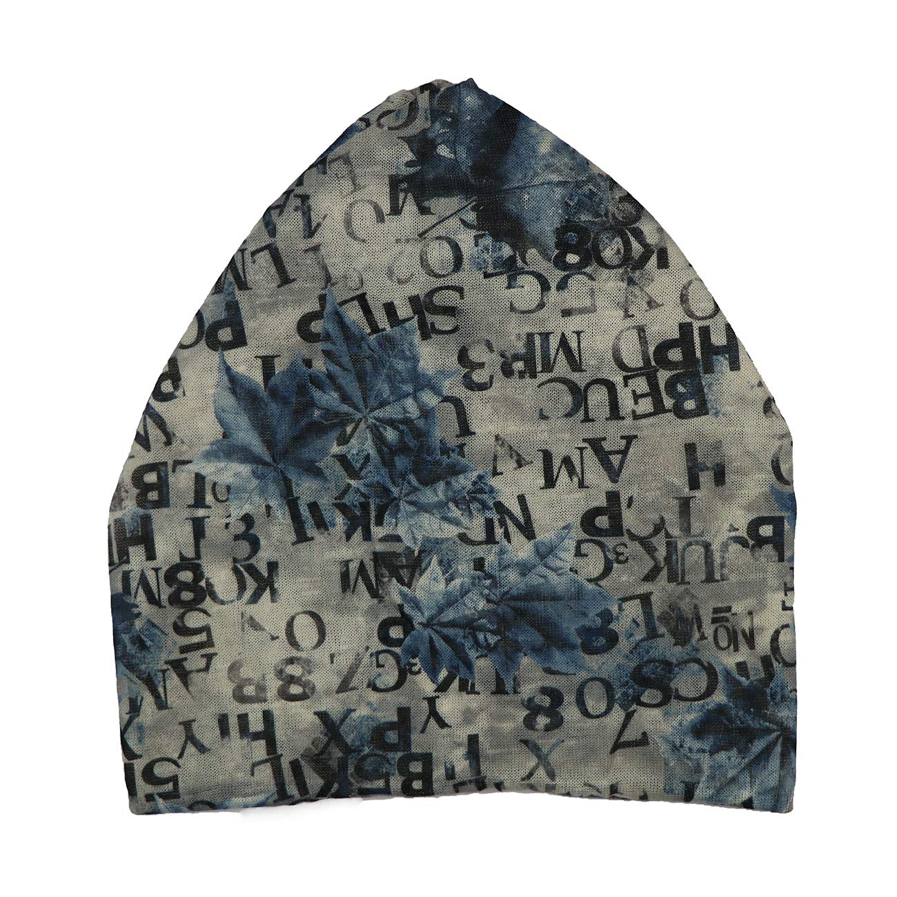 iSWEVEN Men's Women's Unisex Cotton Blended Slouchy Summer Skull Beanie Cap - Multicolor (7049A, Free Size)