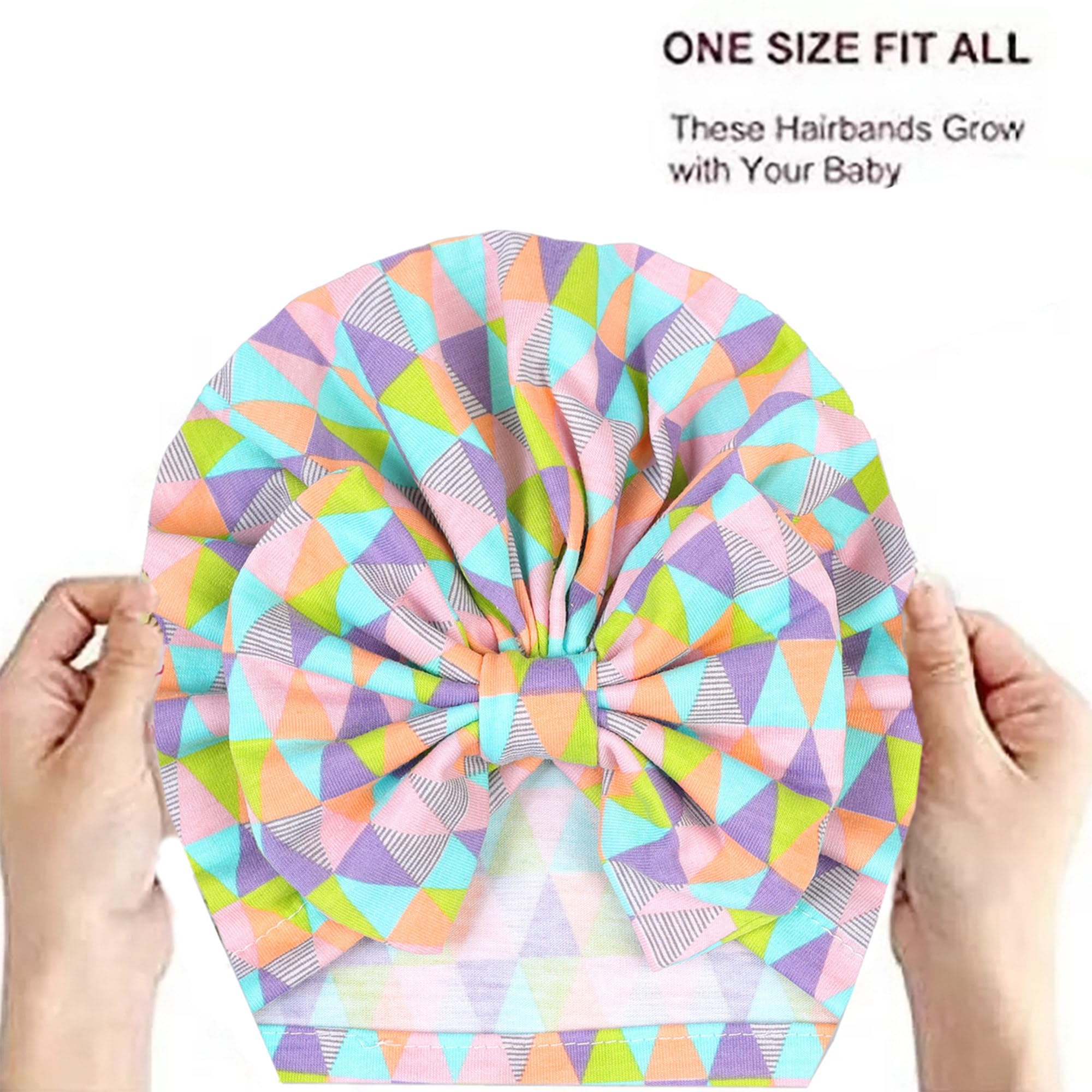 BabyMoon Beanie Floral Bow Baby Boy's & Girl's Cap Kids | Toddler Infant Hat |Multi Multicolour