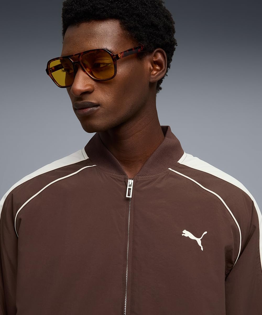 T7 Oversized Bomber Jacket | Chocolate Brown | M