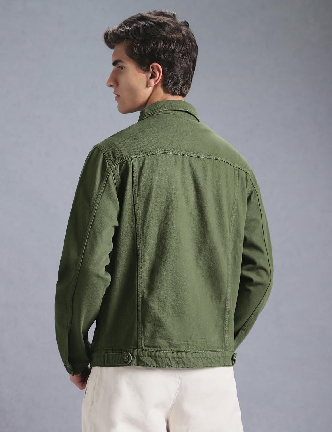 Men's Overdyed Trucker Denim Jacket - Jacket for Men | 100% Cotton | Double Flap Pocket | Regular Fit | Full Sleeve Jacket
