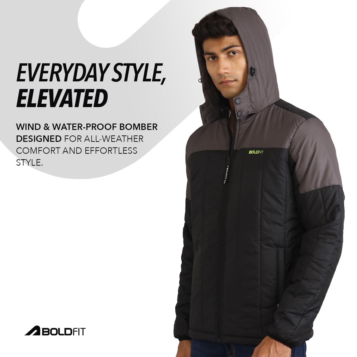 Jacket for Men Quilted Hooded Winter Jackets for Men & Boys Full Sleeve Mens Jacket Monsoon Jackets for Men All Weather Jacket for Men Wear Bomber Jacket for Men Jerkin for Men Padded Jacket S