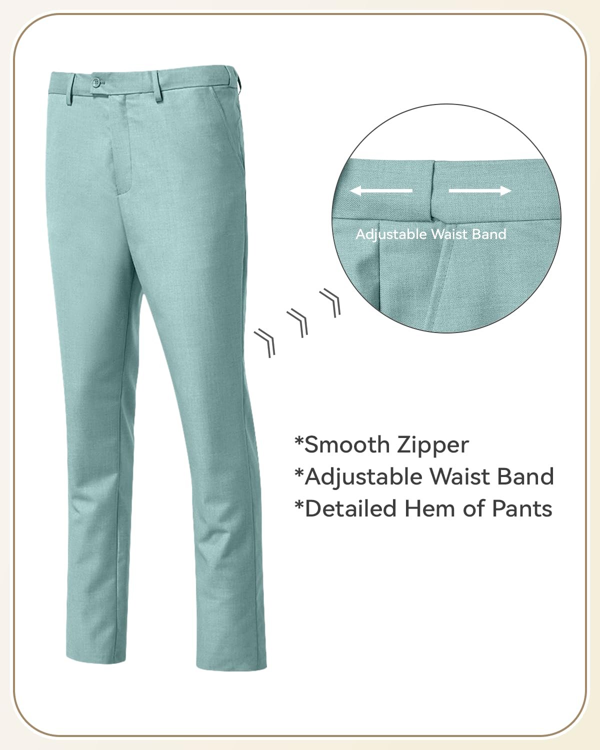 Men Suits Slim Fit 3 Piece Mint Green Business Wedding Suits Tuxedos Groomsmen Prom Blazer Jacket Vest Pants Men Suit Set S
