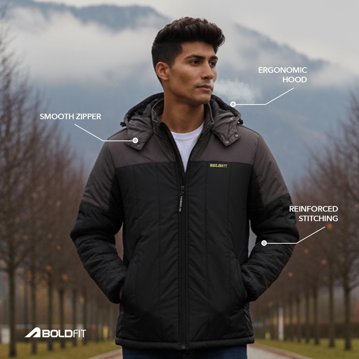 Jacket for Men Quilted Hooded Winter Jackets for Men & Boys Full Sleeve Mens Jacket Monsoon Jackets for Men All Weather Jacket for Men Wear Bomber Jacket for Men Jerkin for Men Padded Jacket S