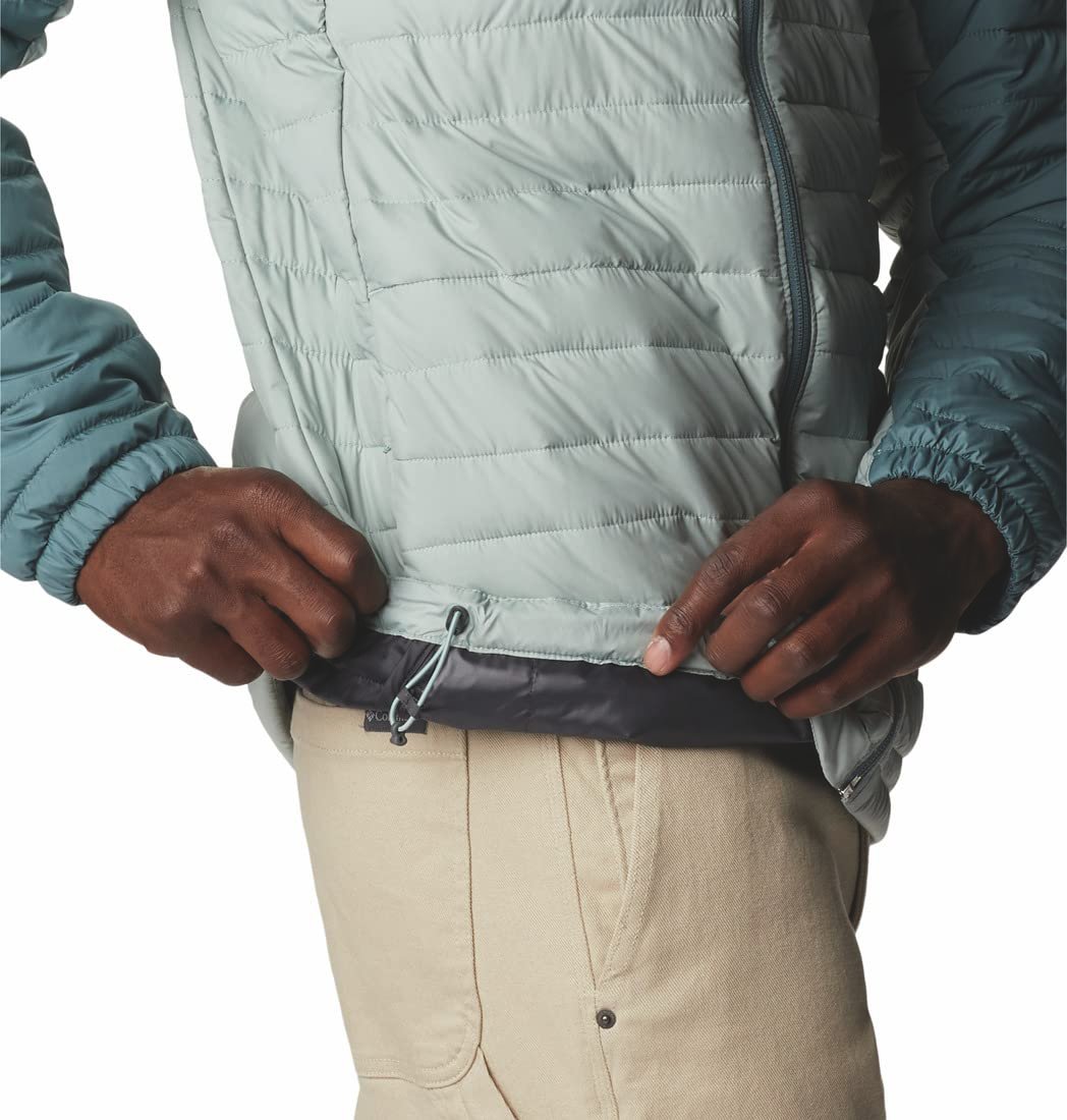 Mens Silver Falls Hooded Jacket, Niagara, Metal