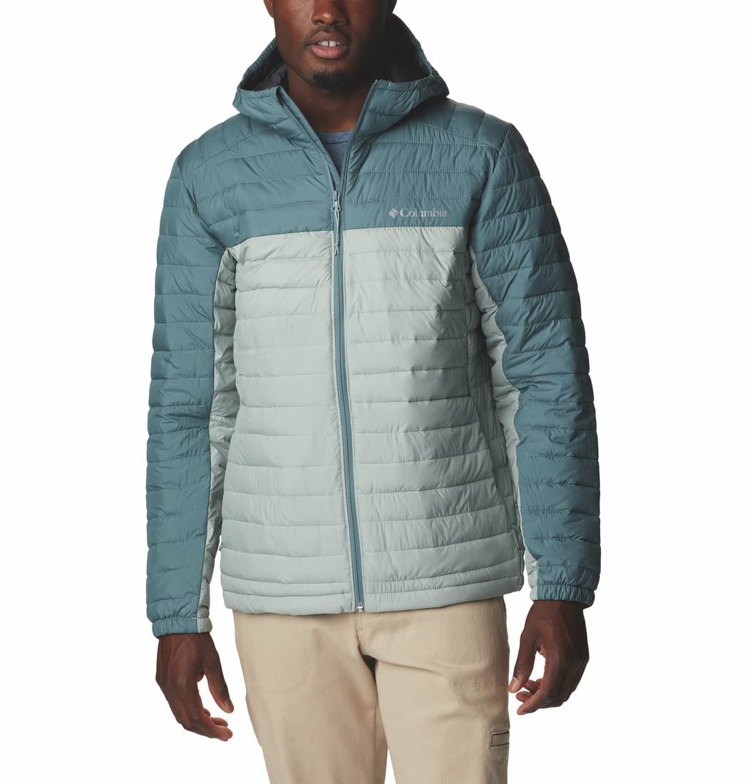 Mens Silver Falls Hooded Jacket, Niagara, Metal