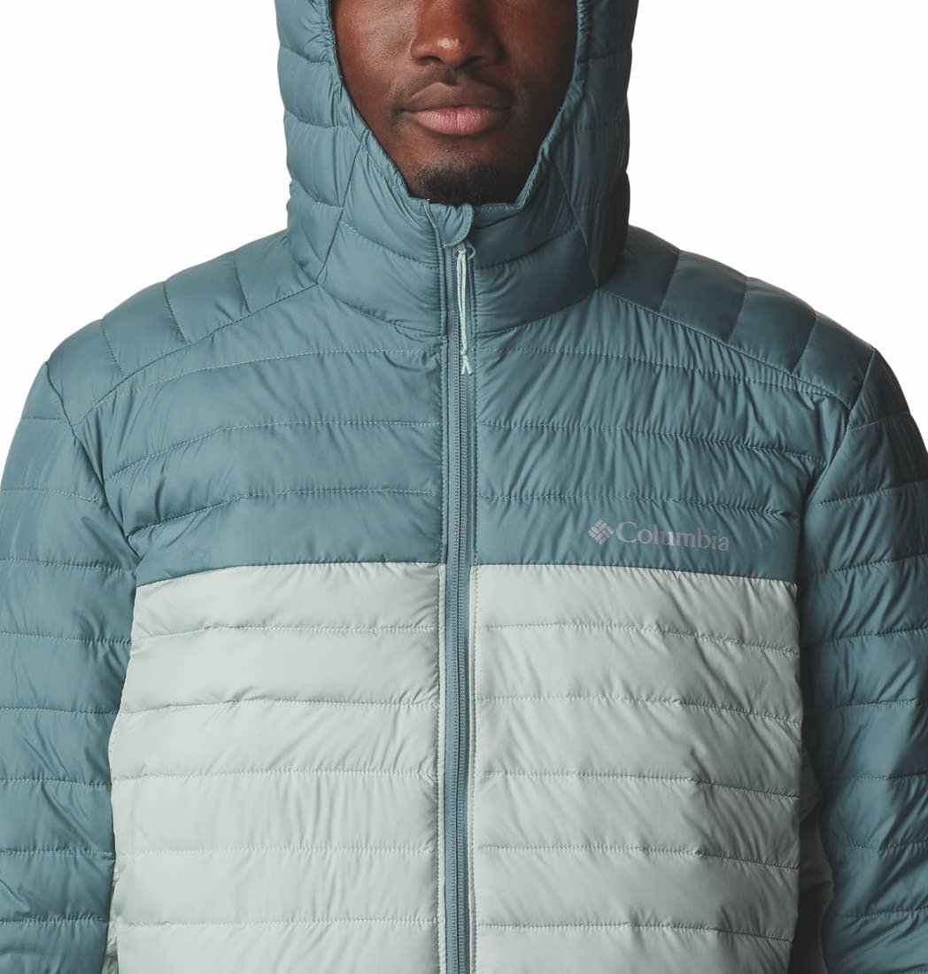 Mens Silver Falls Hooded Jacket, Niagara, Metal