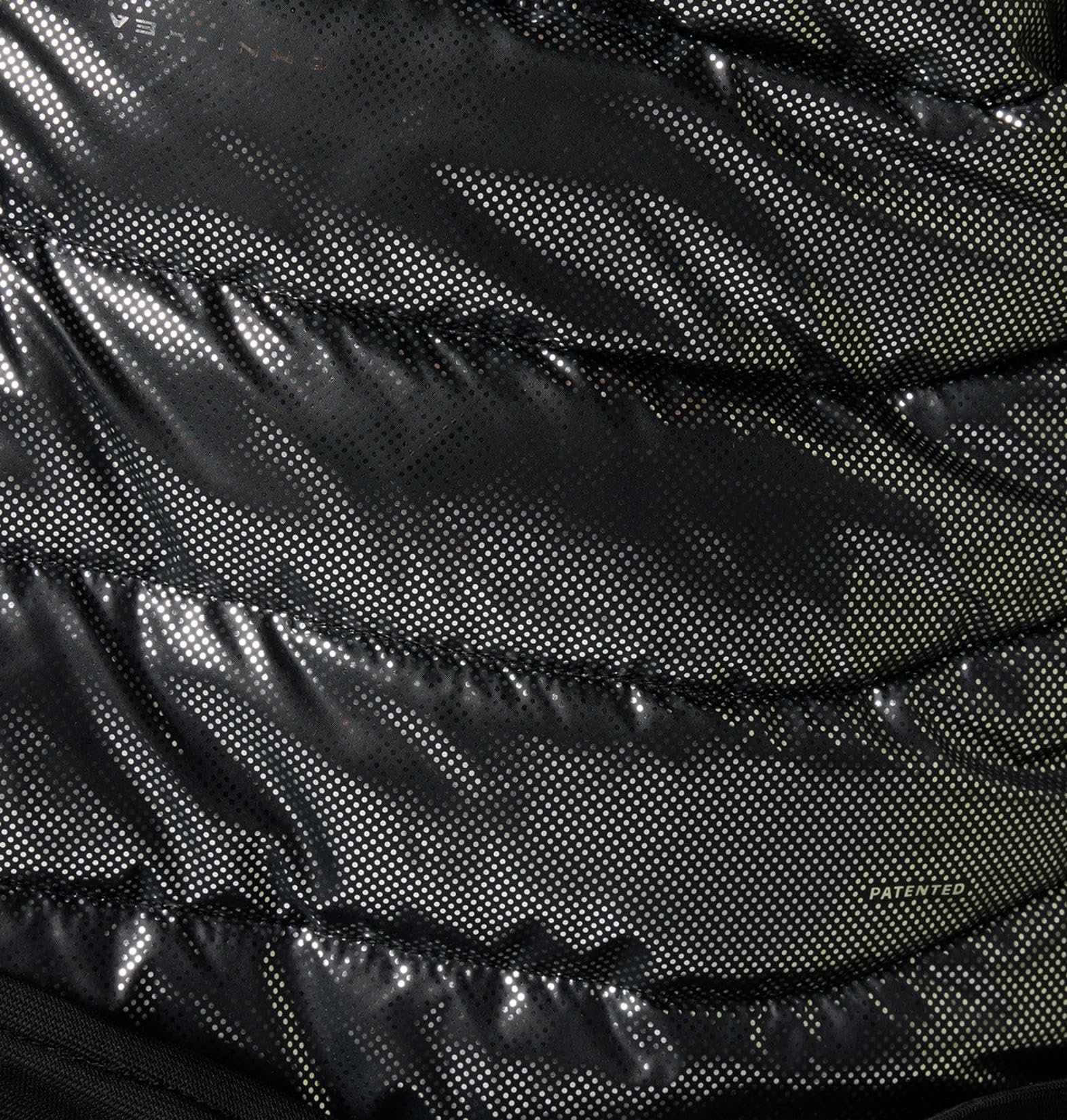 Men Black Omni Heat Reflective Powder Lite II Hooded Jacket