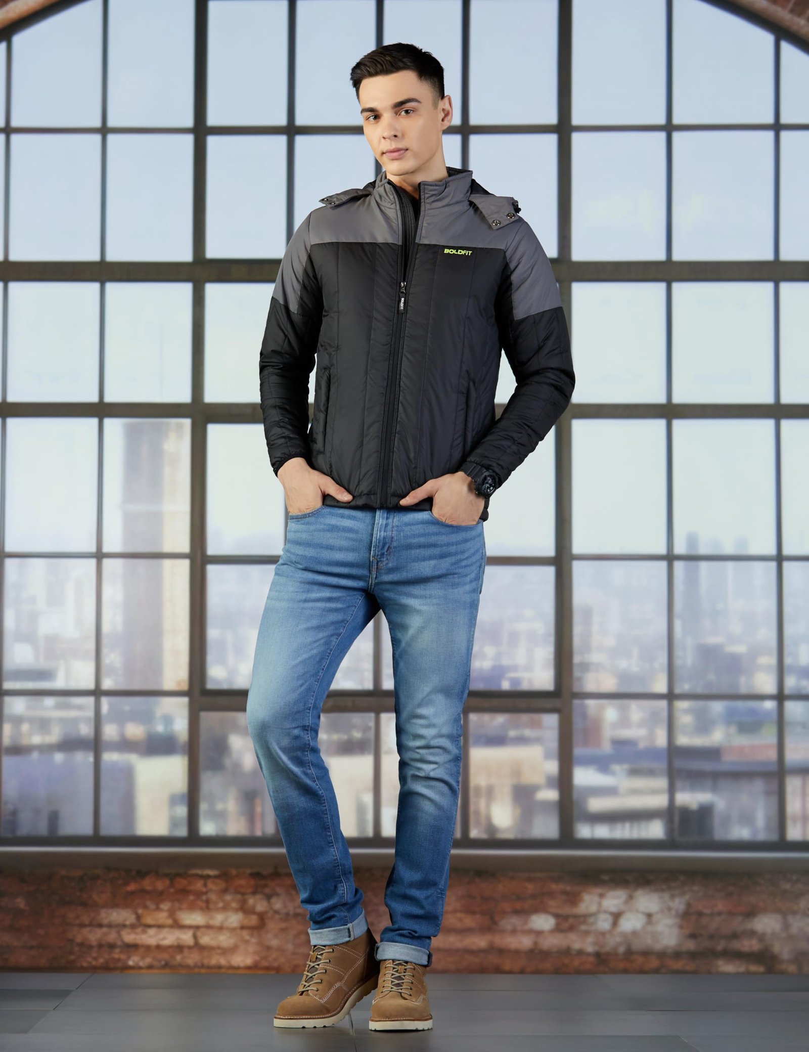 Jacket for Men Quilted Hooded Winter Jackets for Men & Boys Full Sleeve Mens Jacket Monsoon Jackets for Men All Weather Jacket for Men Wear Bomber Jacket for Men Jerkin for Men Padded Jacket S