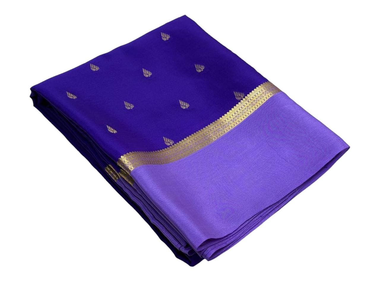 Traditional Women's Semi Mysore Silk Women's Saree with Blouse
