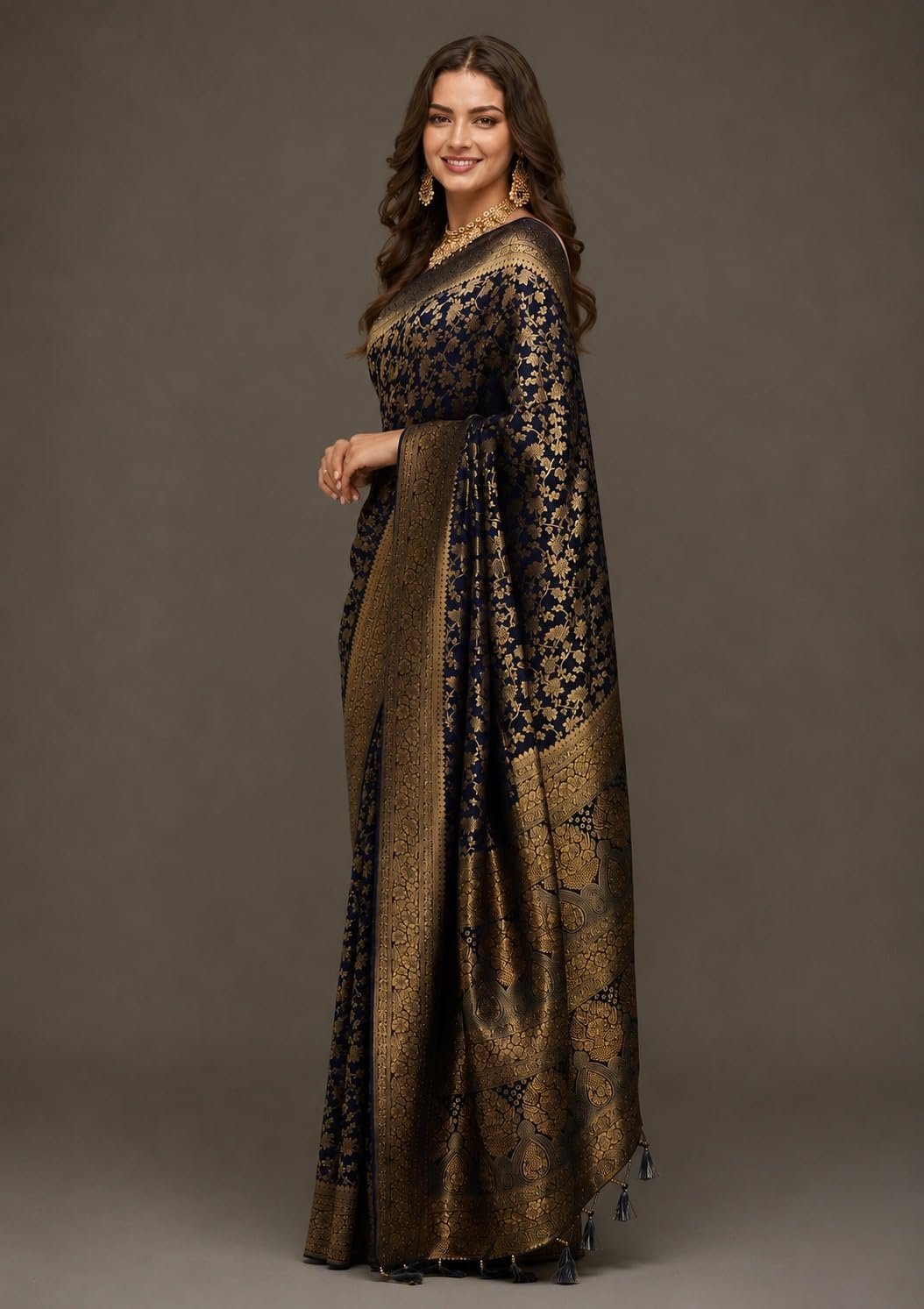 Womens Banarasi Kanjivaram Silk Saree