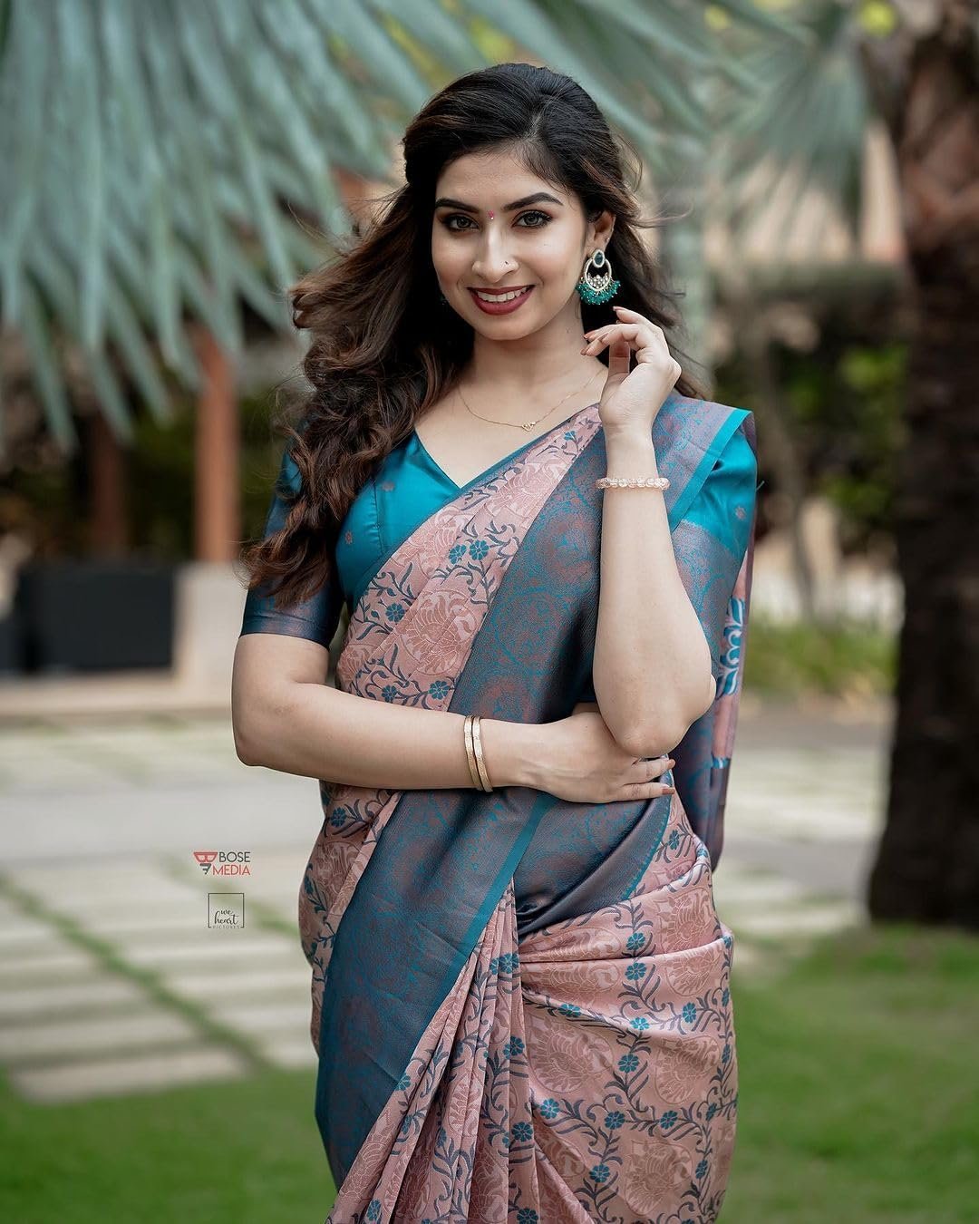 Women Kanjivaram Silk Weaving Banarasi Saree With Blouse Material |saree for Women | saree collection 2025 | New Sari | Latest Saree (AZ-YS-OG-SUKRITA PEACH)