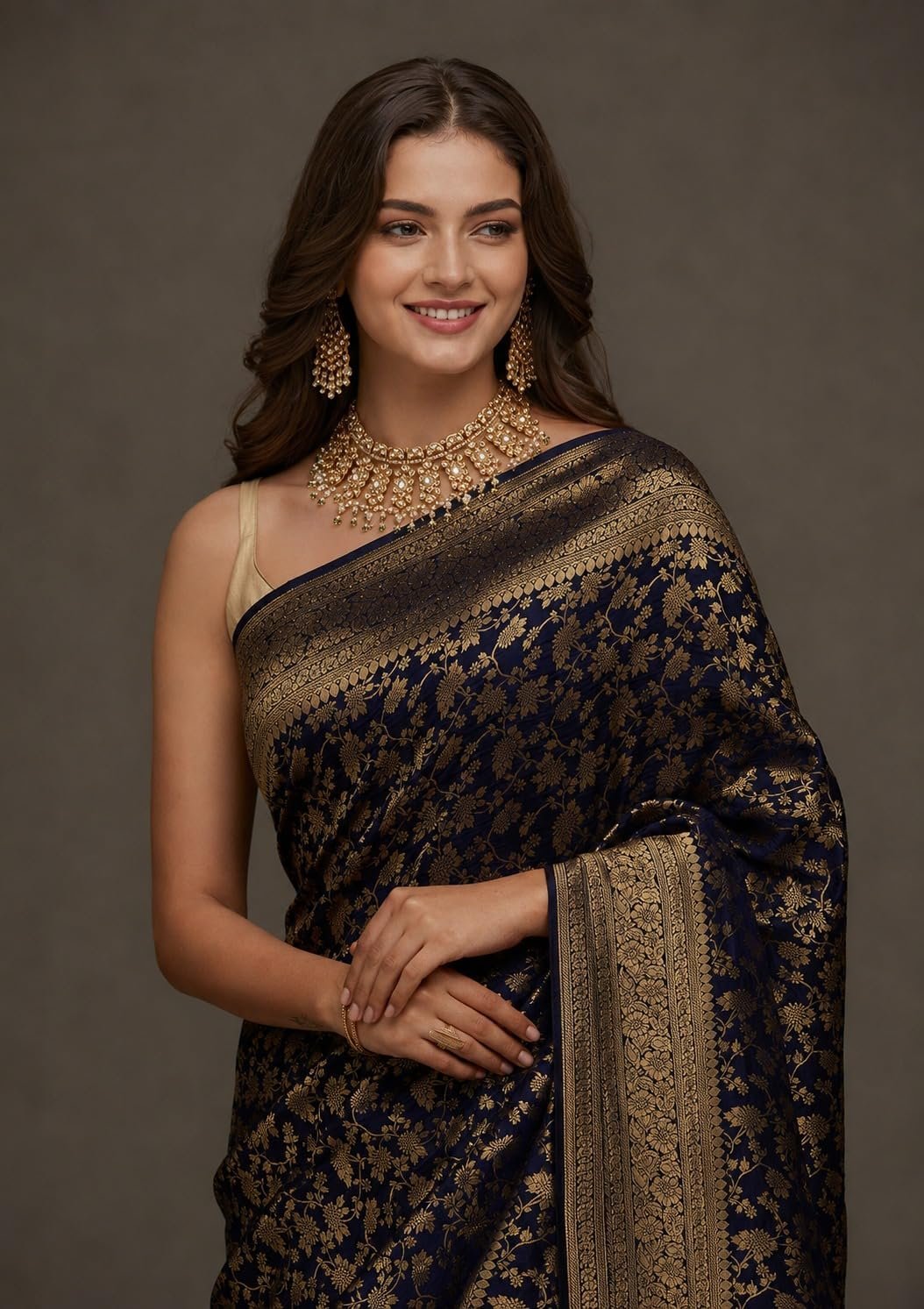 Womens Banarasi Kanjivaram Silk Saree