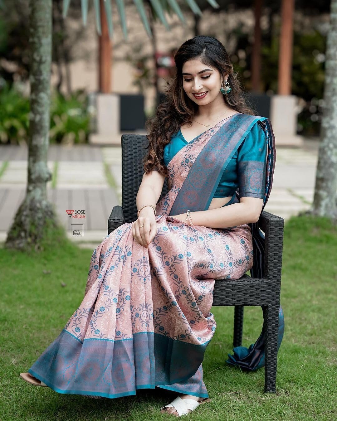 Women Kanjivaram Silk Weaving Banarasi Saree With Blouse Material |saree for Women | saree collection 2025 | New Sari | Latest Saree (AZ-YS-OG-SUKRITA PEACH)