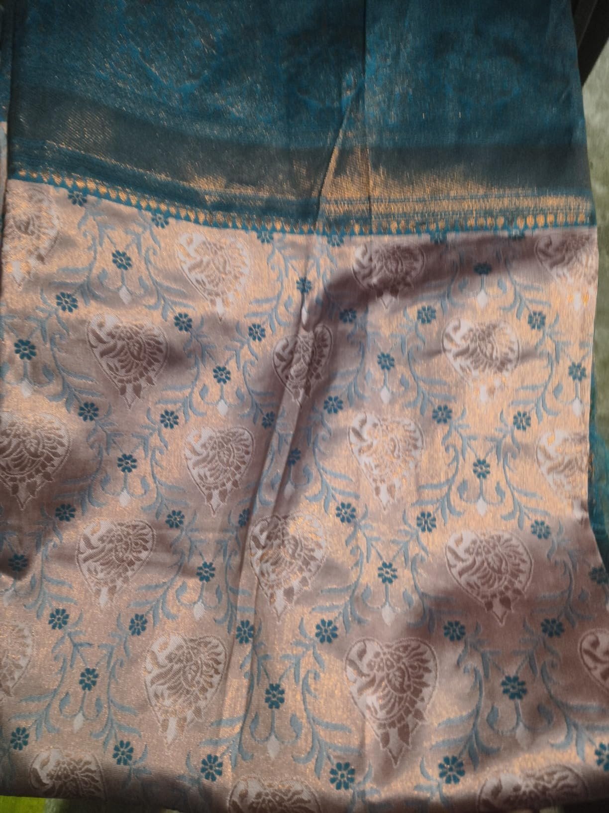 Women Kanjivaram Silk Weaving Banarasi Saree With Blouse Material |saree for Women | saree collection 2025 | New Sari | Latest Saree (AZ-YS-OG-SUKRITA PEACH)